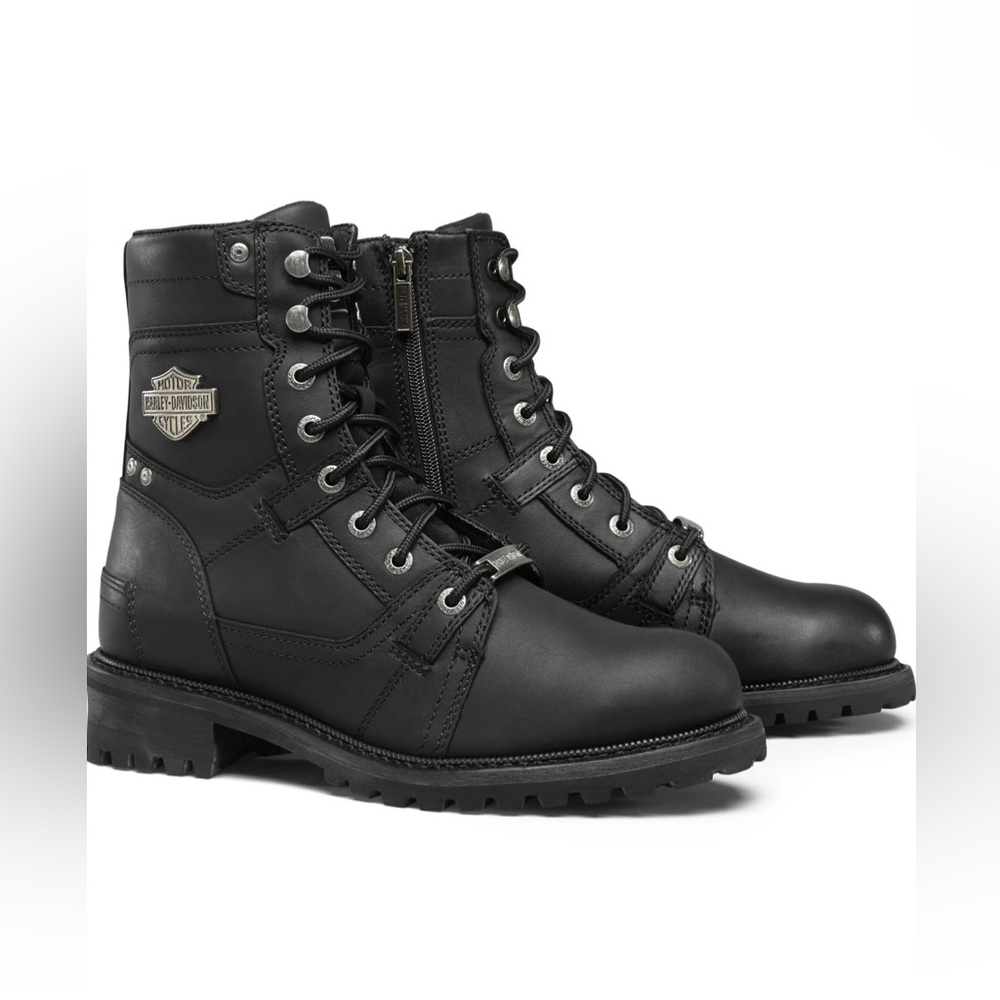 Men's Haines Leather Riding Boots - Black Size 10M NWOB